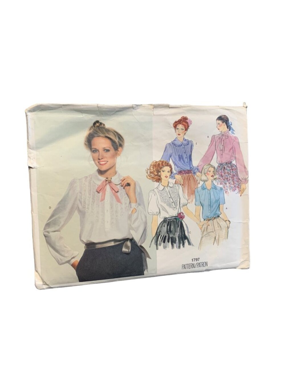 Vogue Pattern 1797 Women's Shirt Multiple Styles Size 10 Uncut